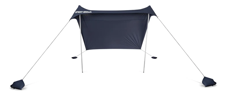 Sport-Brella Sol-Breeze Portable Sun Umbrella, 213 cm Shade Canopy for Breezy Conditions, Quick Setup/Collapse, Customizable Angle and Coverage, Ideal for Outdoor Activities, Midnight Blue