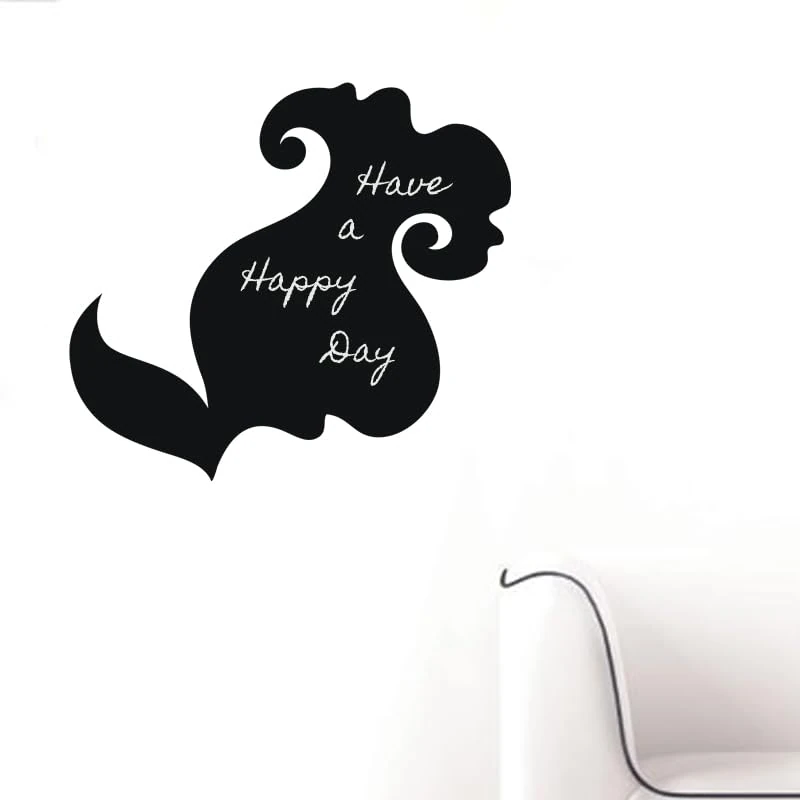 Ambiance Sticker Blackboard Slate - Flower Design 95x105cm