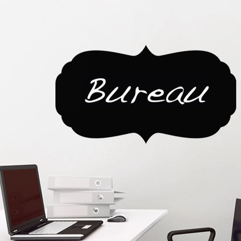 Ambiance Sticker Blackboard Slate – Removable Adhesive Wall Stickers – Bubble Design – H75 x L140 cm - Image 1
