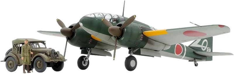 TAMIYA 25217 1:48 JPN Ki-46-III 100 & Kurogane (4) - Faithful Replica, Plastic Kit, Crafts, Model Kit, Assembly, Unpainted