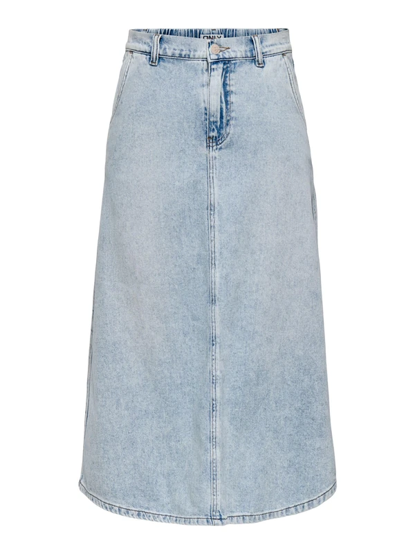 ONLY Female Denim Skirt ONLMINDY Denim Long Skirt, Light Blue (Light Blue Denim), S