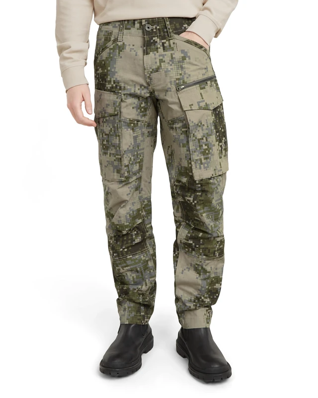 G-STAR Men's Rovic Zip 3D Regular Tapered Pants, Multicolour (Elephant Skin mini digi camo D02190-D326-G787), 28W / 32L