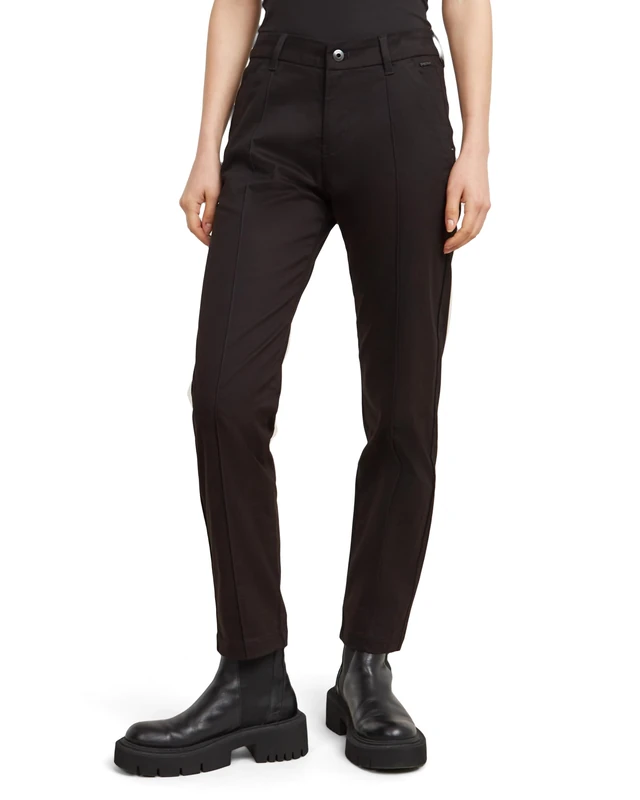 G-Star Women's Cropped Chino , Black (dk black D25308-D715-6484), 26W / 30L