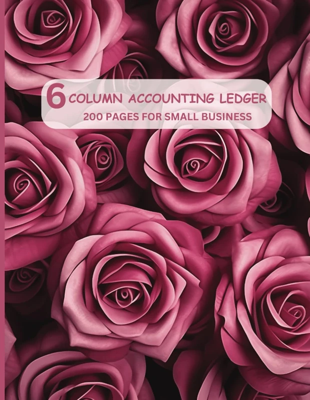 6 Column Ledger Book - For Large or Small Business and Personal Use - 200 pages, 8.5x11