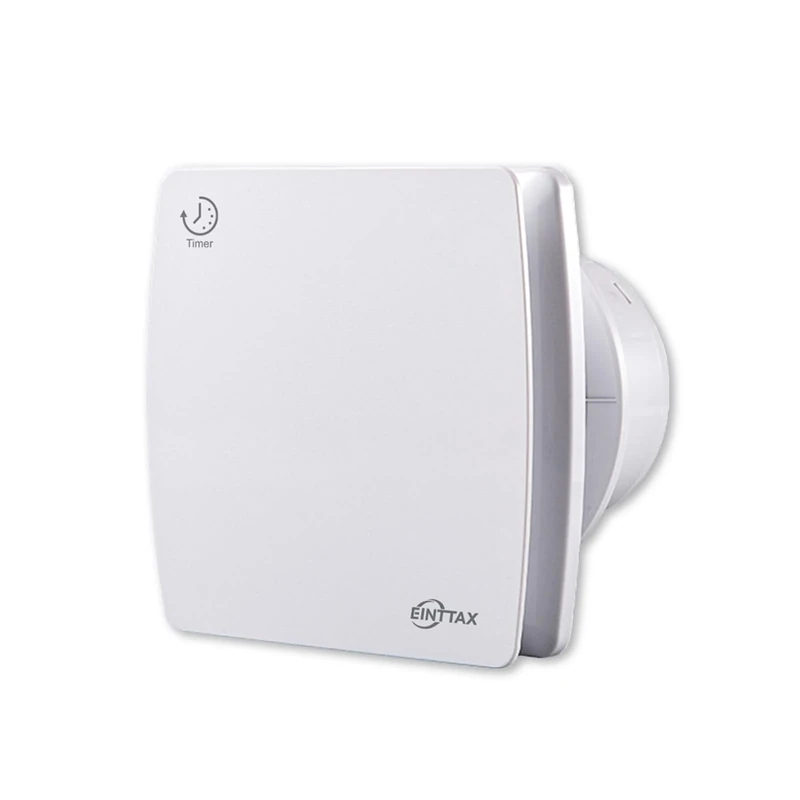 EINTTAX 100mm Quiet Bathroom Fan with Timer - 12W 34dB IPX4