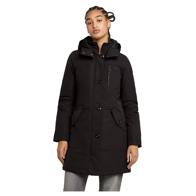 G-Star Women's Vodan Padded Hooded Slim Parka, Black (dk black D26404-D908-6484), S