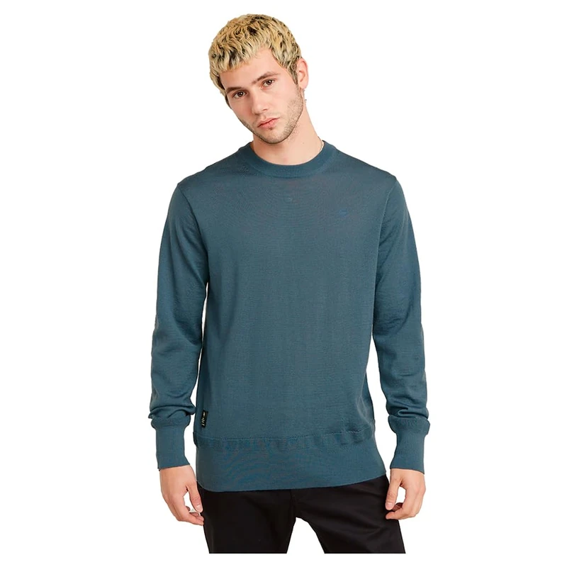 G-Star Men's Premium Core Knitted Sweater, Blue (avio D25174-D847-1820), XL