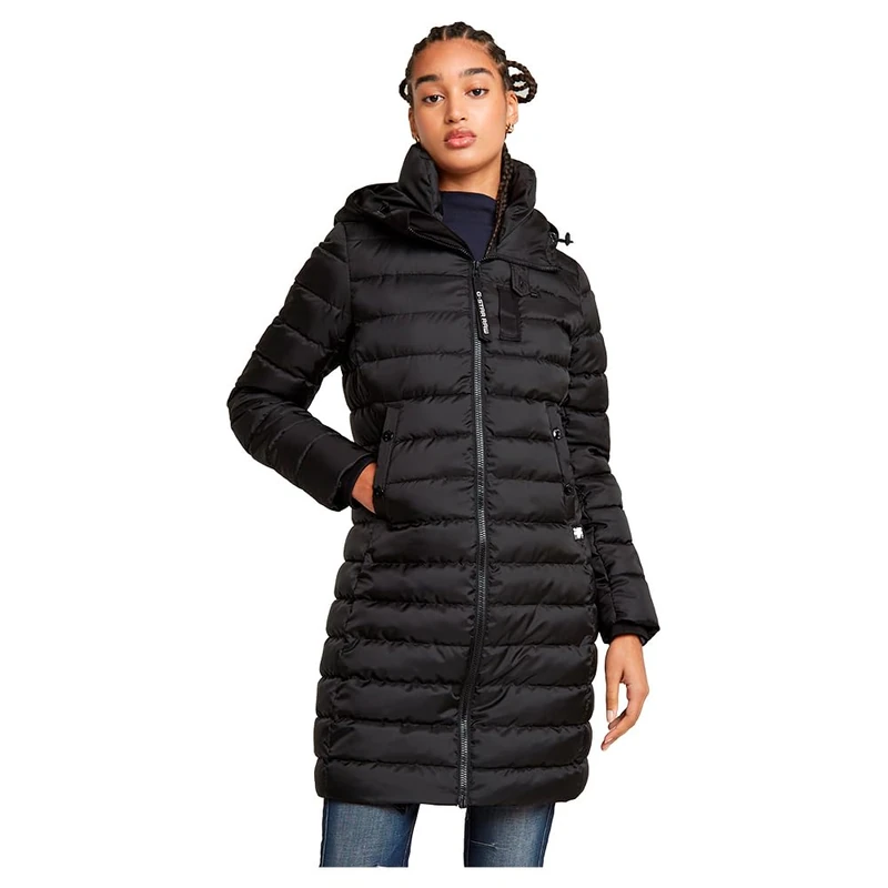 G-Star Women's Whistler Hooded Slim Hedley Jacket, Black (dk black D26405-B958-6484), XXL