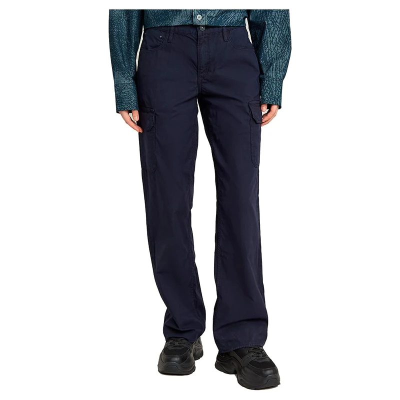 G-Star Women's Judee Low Waist Cargo Pants, Blue (osaka blue gd D24673-D388-H193), 28W / 34L