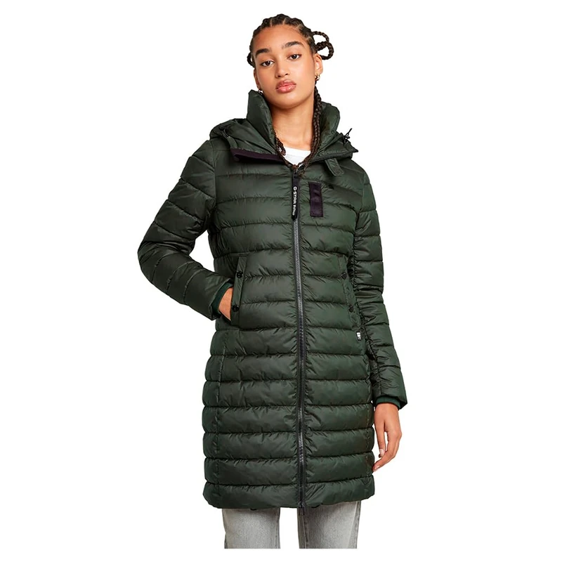 G-Star Women's Whistler Hooded Slim Hedley Jacket, Grey (asfalt D26405-B958-995), XS