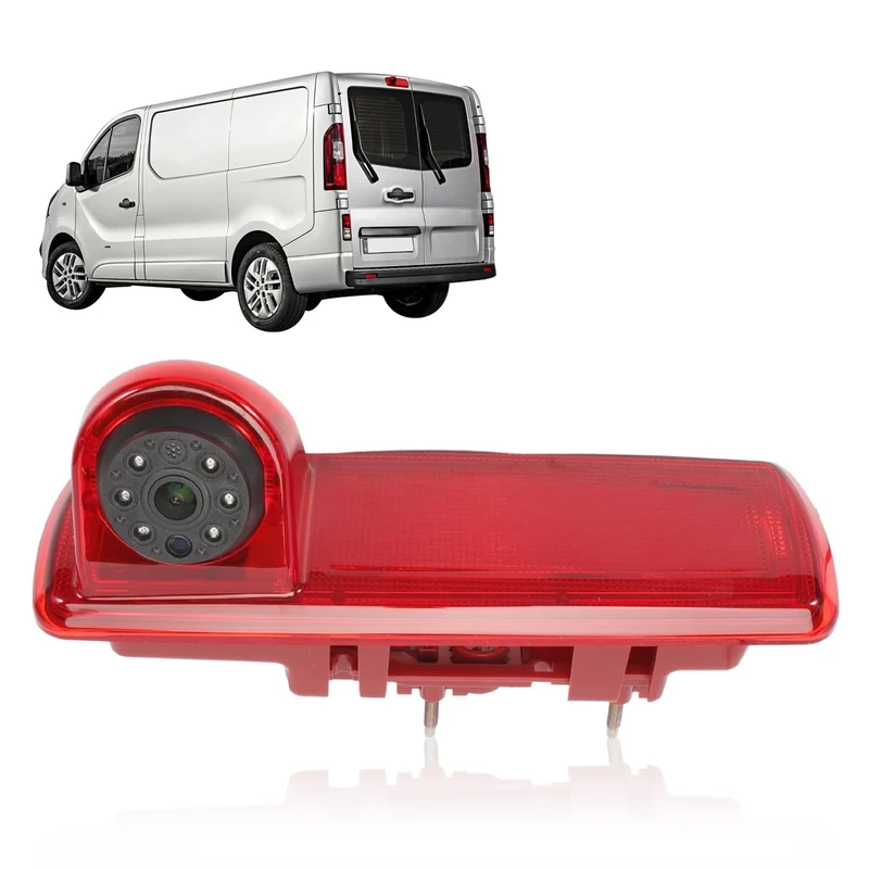 Taesayl Backup Camera for Talento/Traffic Brake Light for Roof Night Vision Camera 3rd Brake Light Camera Prima Star/Vauxhall Vivaro/Traffic