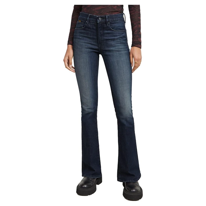 G-STAR 3301 Flare Jeans Skinny Flare Women's , Blue (Worn in Aurora D21290-d634-g809) , 33W / 32L