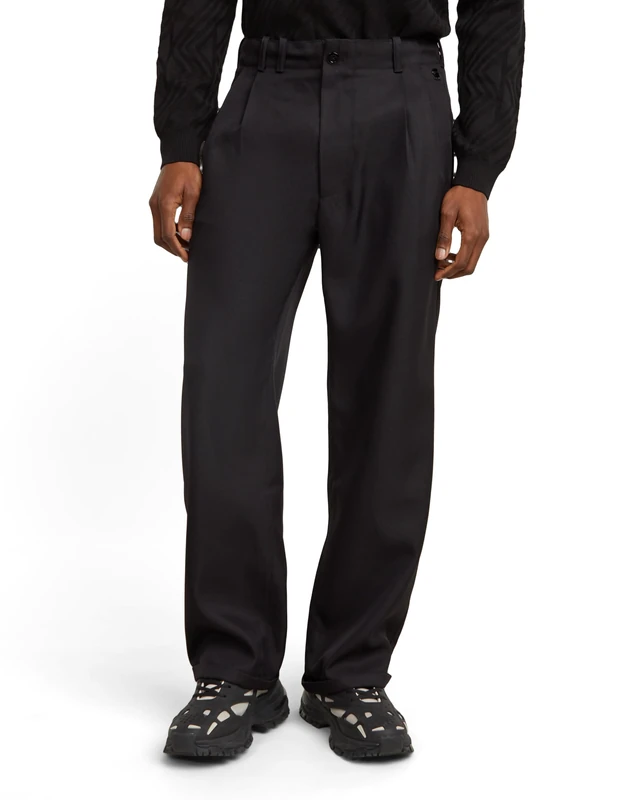 G-Star Men's Pleated Chino Relaxed, Black (dk black D25236-D410-6484), 30W / 32L