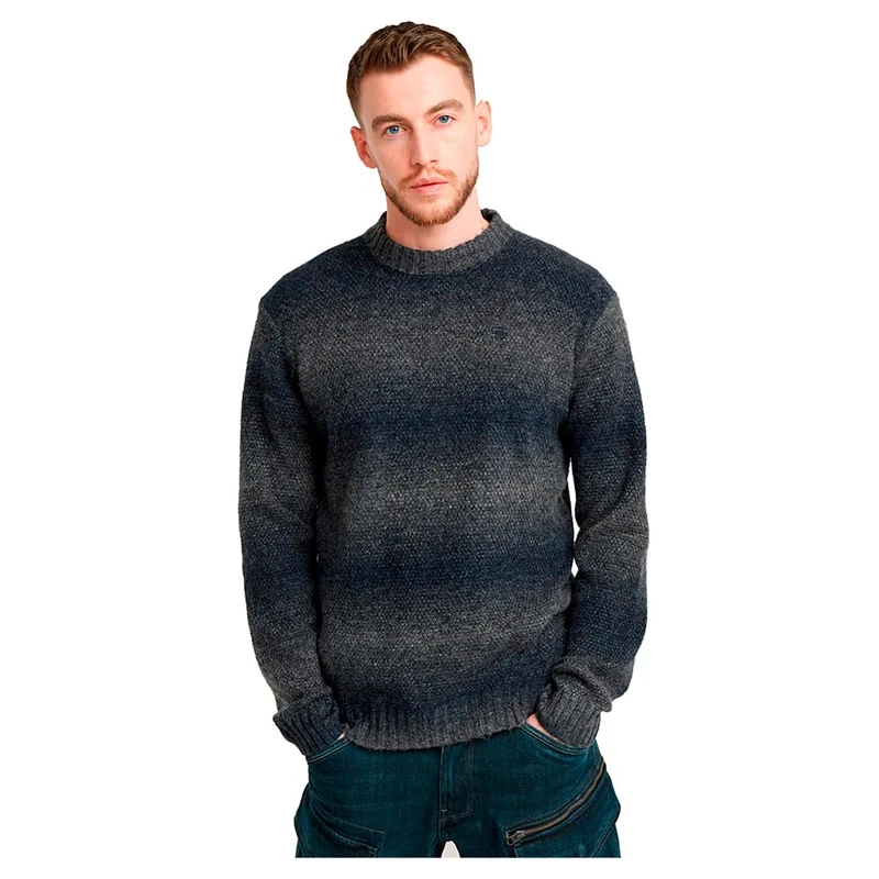 G-Star Men's Gradient Knitted Sweater, Multicolour (legion blue gradient D25120-D757-G952), L