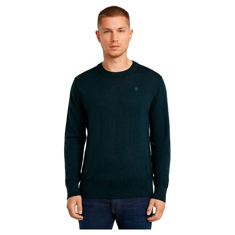 G-Star Men's Premium Core Knitted Sweater, Blue (salute D25174-D847-C742), XS