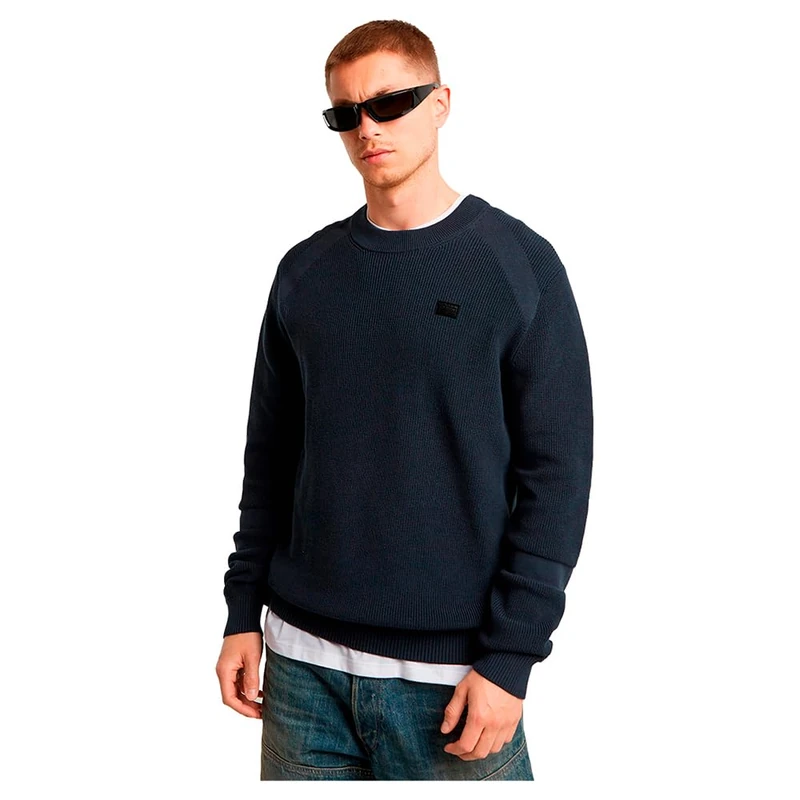 G-Star Men's Detailed Knitted Sweater, Blue (legion blue D25111-C868-862), L - Image 1
