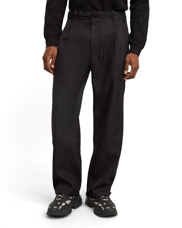 G-Star Men's Pleated Chino Relaxed, Black (dk black D25236-D410-6484), 40W / 34L