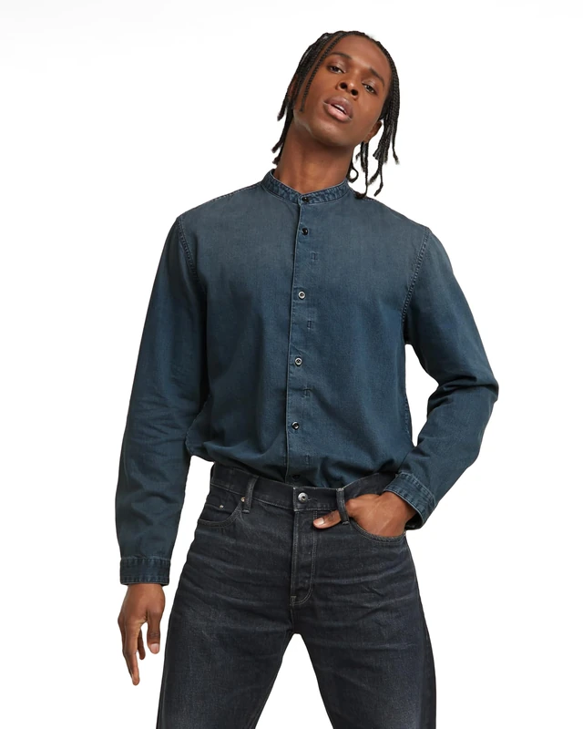G-Star Men's Correct Shirt, Blue (worn in dusky clouds D25157-D252-G798), XL