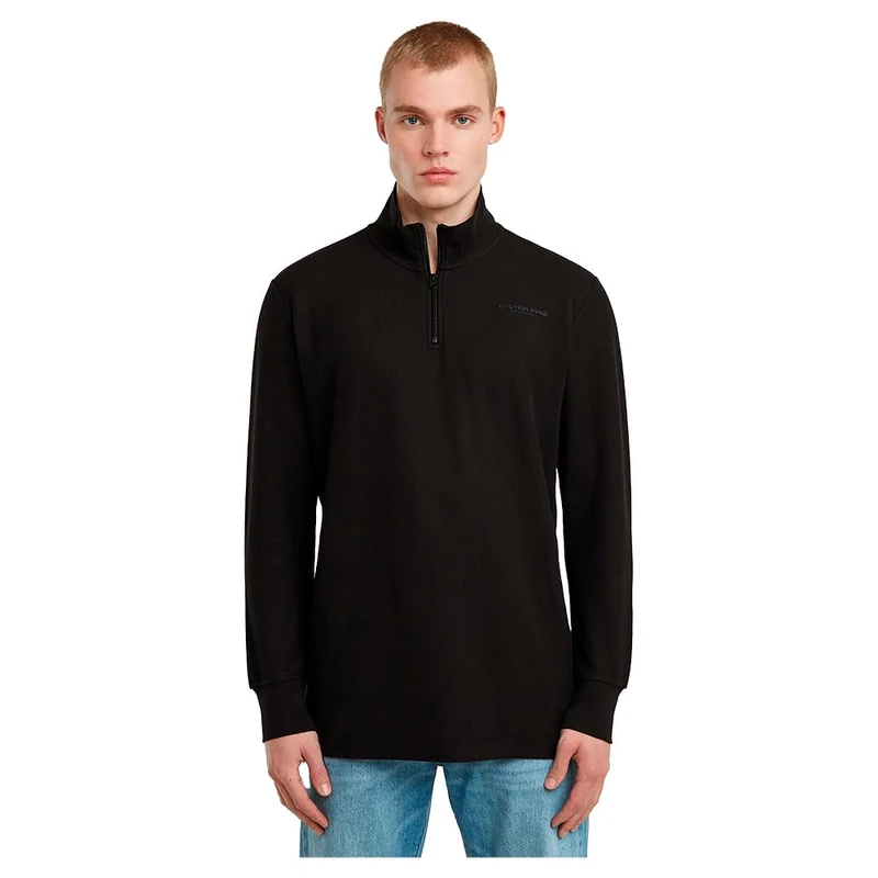 G-Star Men's Half Zip Tweeter , Black (dk black D26452-D617-6484), M