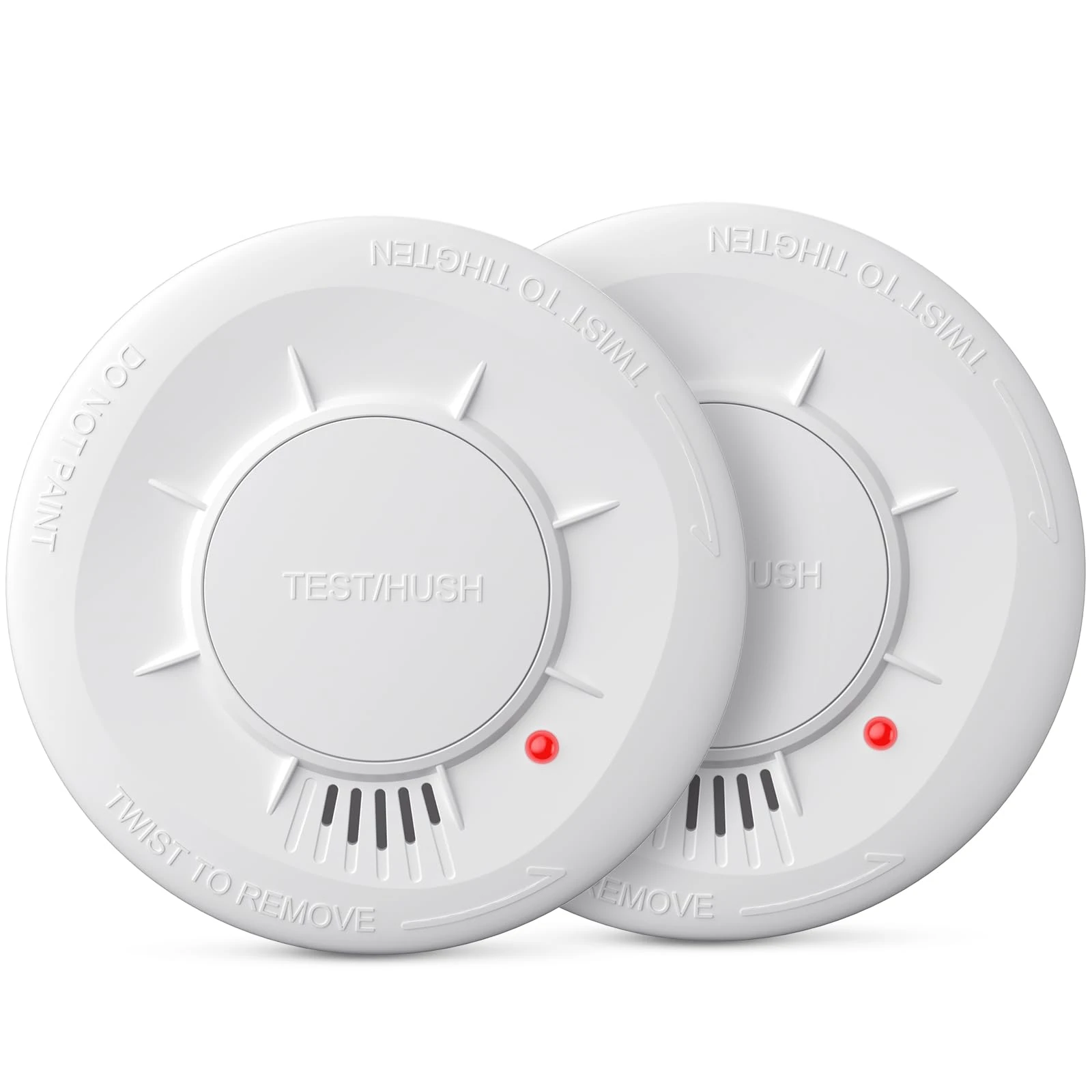 Smoke Alarms for Home 2 Pack, LIORQUE Smoke Alarm 5-Year Battery Fire Alarm with Test/Silence Button, Photoelectric Fire Alarm Battery Operated