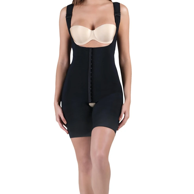 invo Tummy Tuck Compression Garment Fajas Colombianas Moldeadoras Stage 2 Faja Body Shaper Tummy Control Butt Lifter, Black, XXL