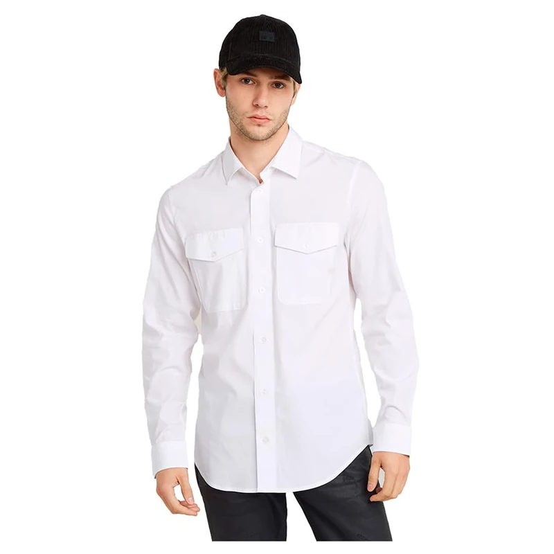 G-Star Men's Marine Slim Shirt, White (white D24963-D701-110), XS