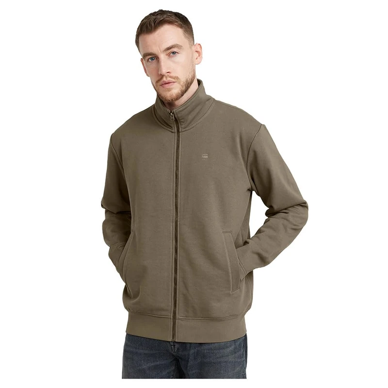 G-Star Men's Nifous Zip Thru Sweater, Brown (turf D25122-D566-273), M - Image 1