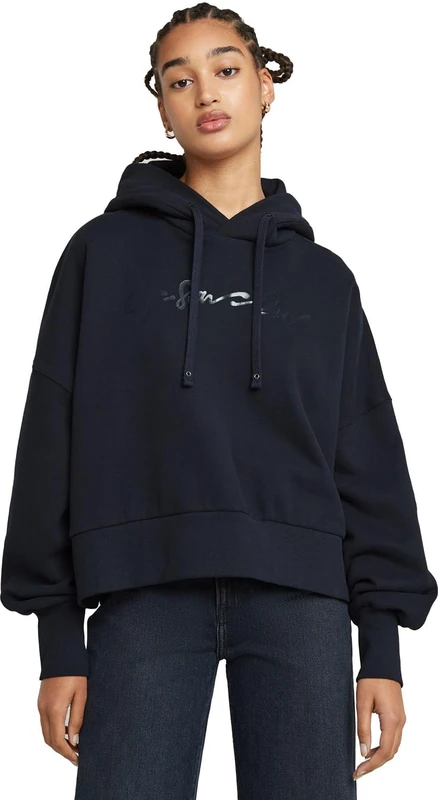 G-Star Women's G-Script Oversized Hooded Sweater, Blue (osaka blue D25168-D562-3873), M