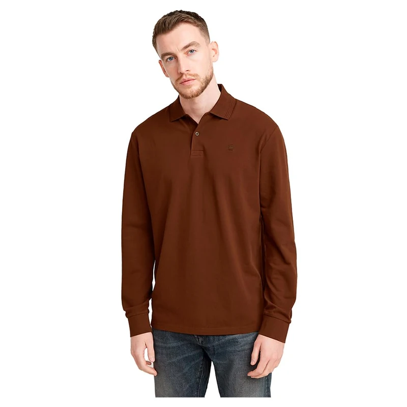 G-Star Men's Dunda Core Polo , Brown (dk plum D14141-5864-8168), M - Image 1