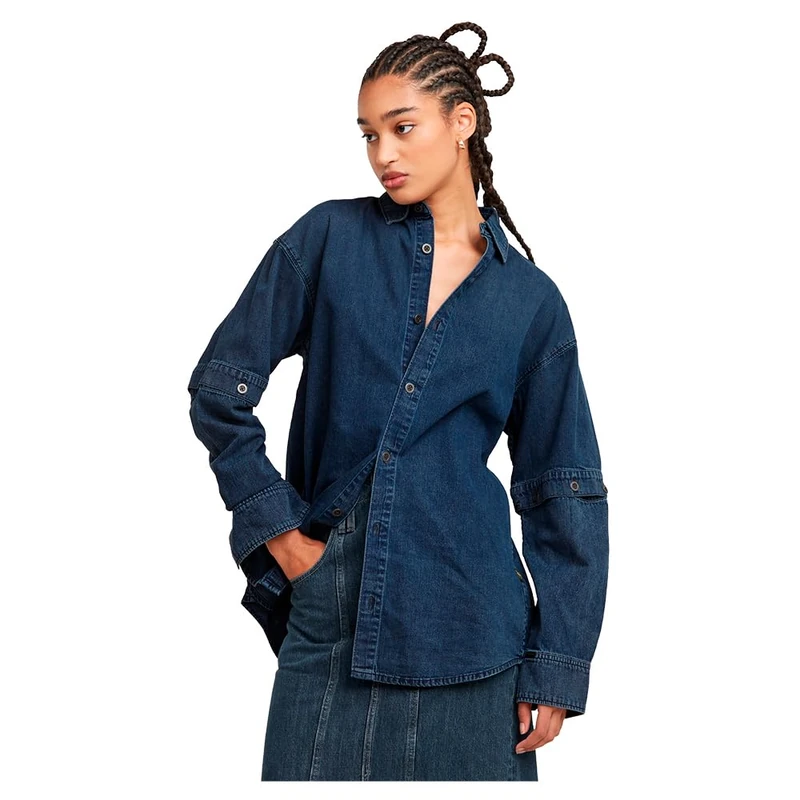 G-Star Women's Modular Shirt , Blue (worn in dusky clouds D25358-D252-G798), S - Image 1