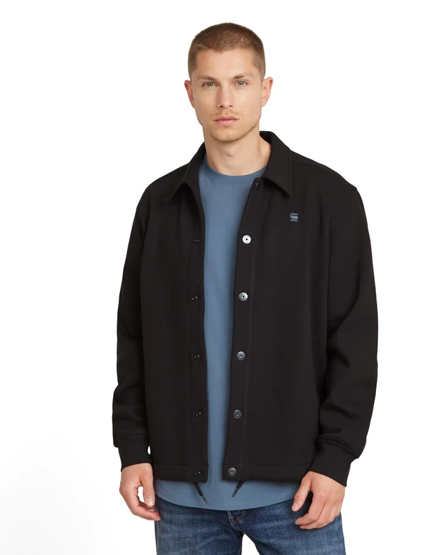 G-Star Men's Coach Sweater Jacket, Black (dk black D26348-D733-6484), S