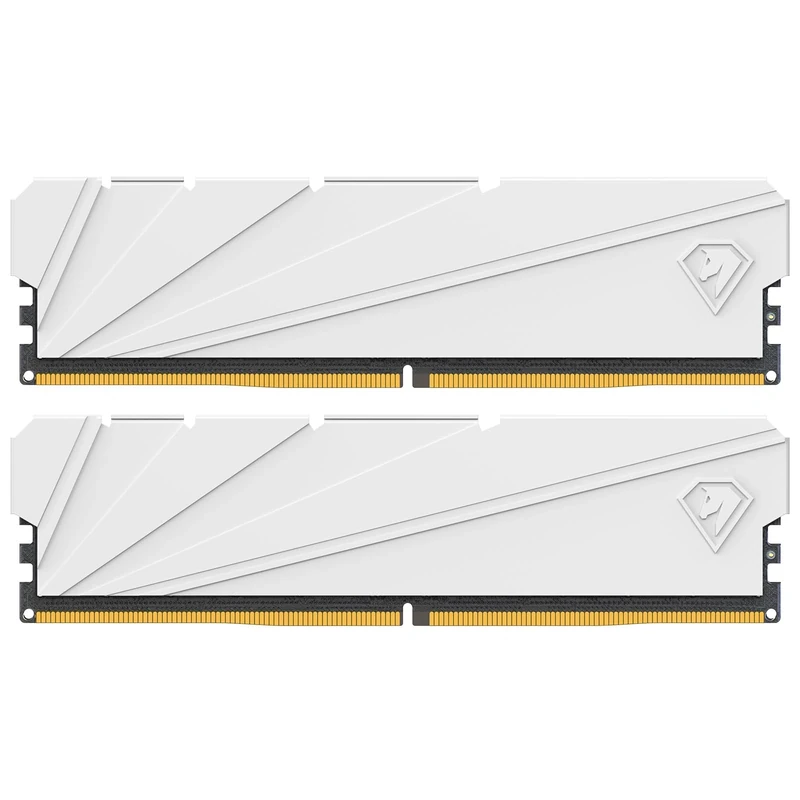 Netac DDR4 3200MHz 32GB (2 X 16GB) 2-in-1 RAM Computer Desktop Memory DRAM Kit C16 XPM2.0 Gaming Memory 32GB with Heat Sink, for Computer Game White - Image 1