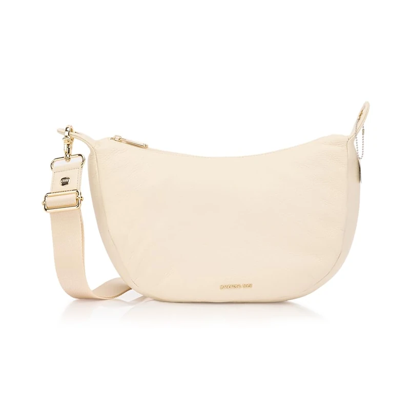 Mandarina Duck Women Mellow Leather Hobo, Almond, Taglia Unica