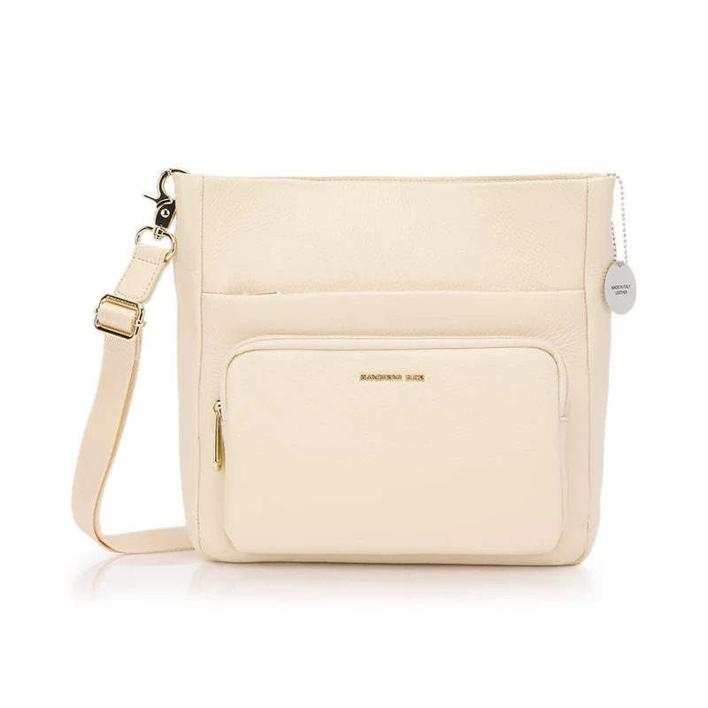 Mandarina Duck Mellow Leather Crossover Women's, Almond, Taglia Unica