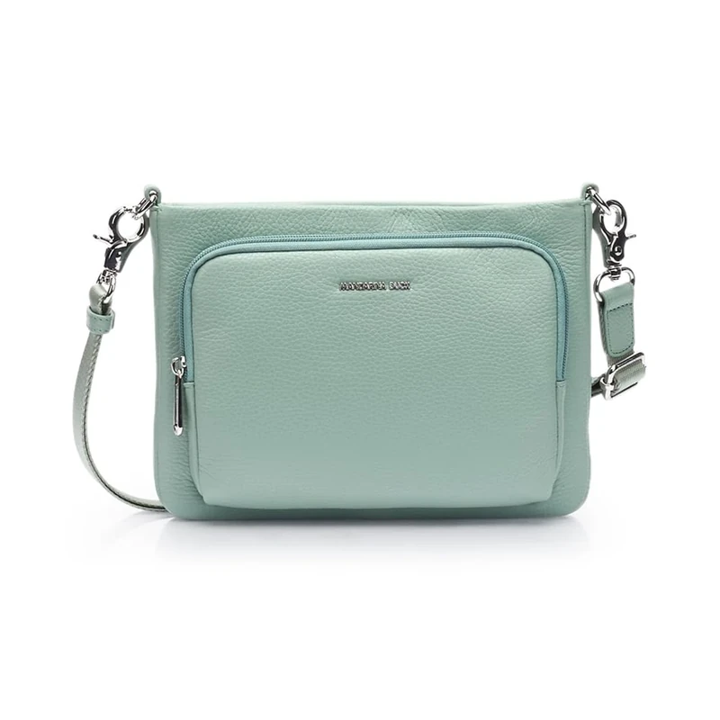 Mandarina Duck Women Mellow Leather Crossover, Iceberg Green, Taglia Unica