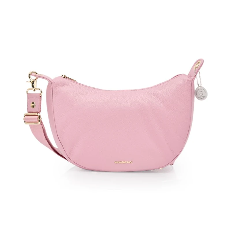Mandarina Duck Women Mellow Leather Hobo, Lilac Rose, Taglia Unica