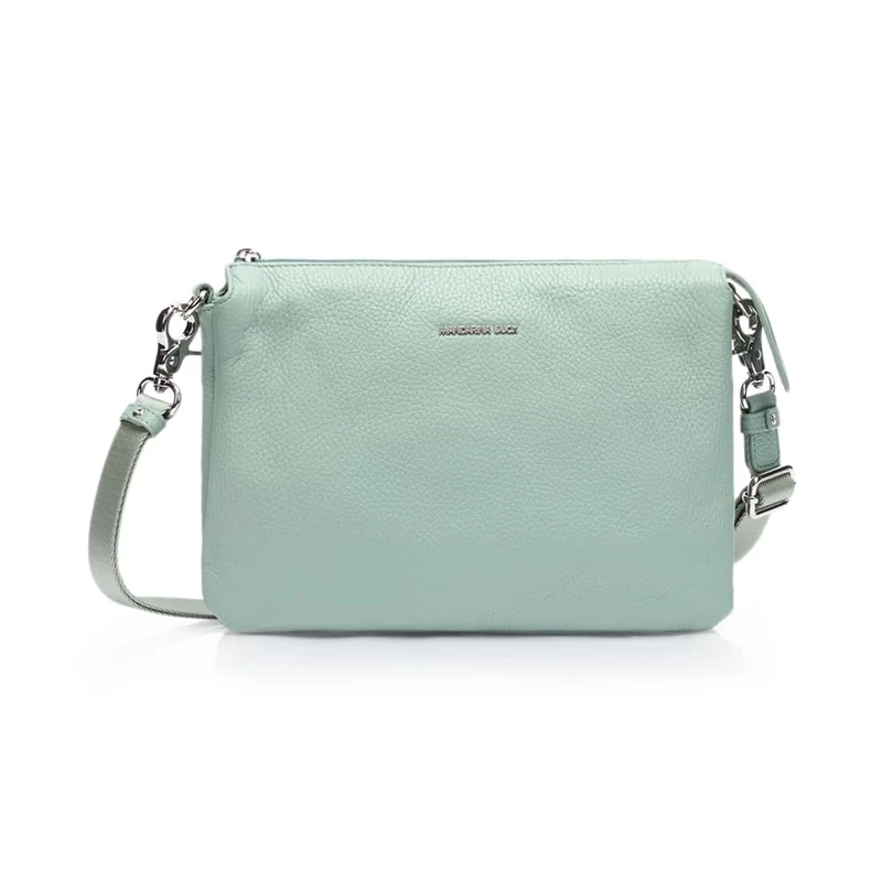 Mandarina Duck Mellow Leather Crossover Women's, Iceberg Green, Taglia Unica