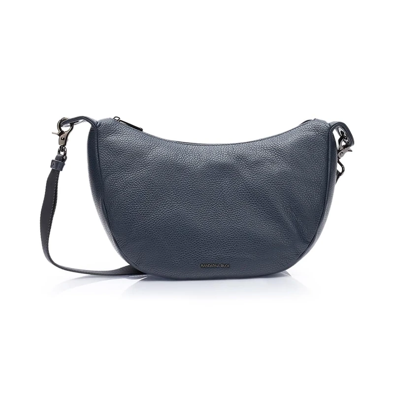 Mandarina Duck Women Mellow Leather Hobo, Dress Blue, Taglia Unica