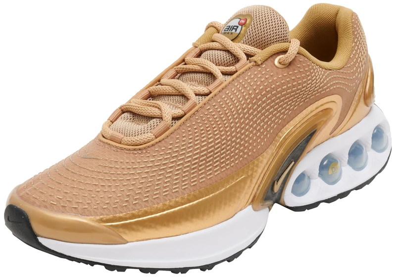 NIKE HJ9638 W AIR MAX DN PRM Women Metallic Gold/Metallic Gold-Black-White UK 3.5