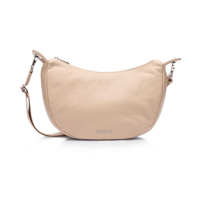 Mandarina Duck Women Mellow Leather Hobo, Warm Taupe, Taglia Unica