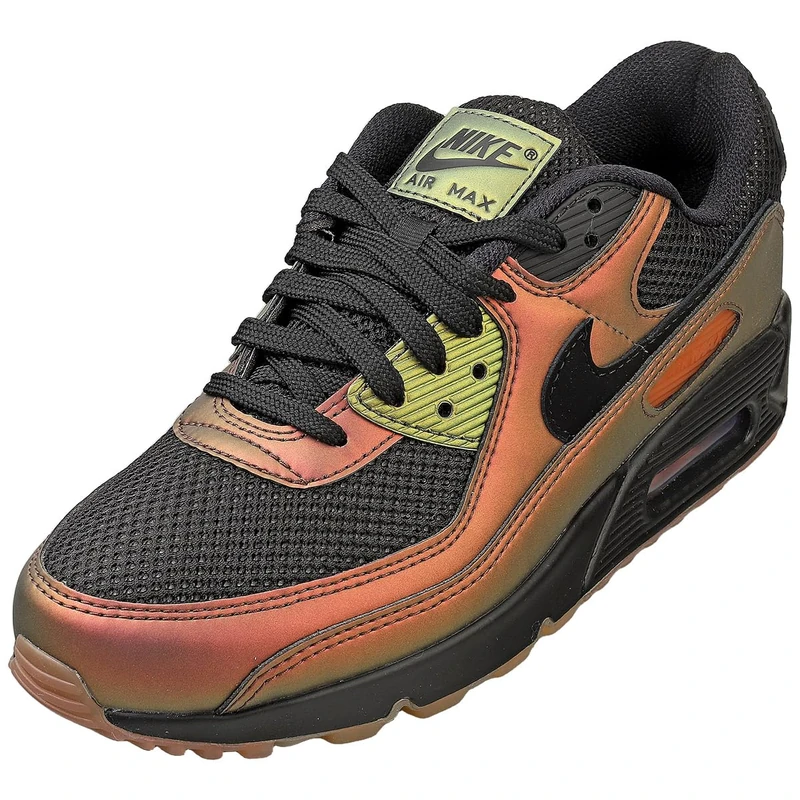 NIKE HQ4042 AIR MAX 90 Men Black/Black-Dark Russet-Metallic Copper UK 8