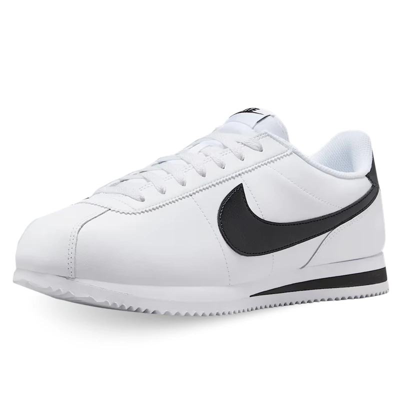 Nike Men's Cortez Shoes, White/Black, 6