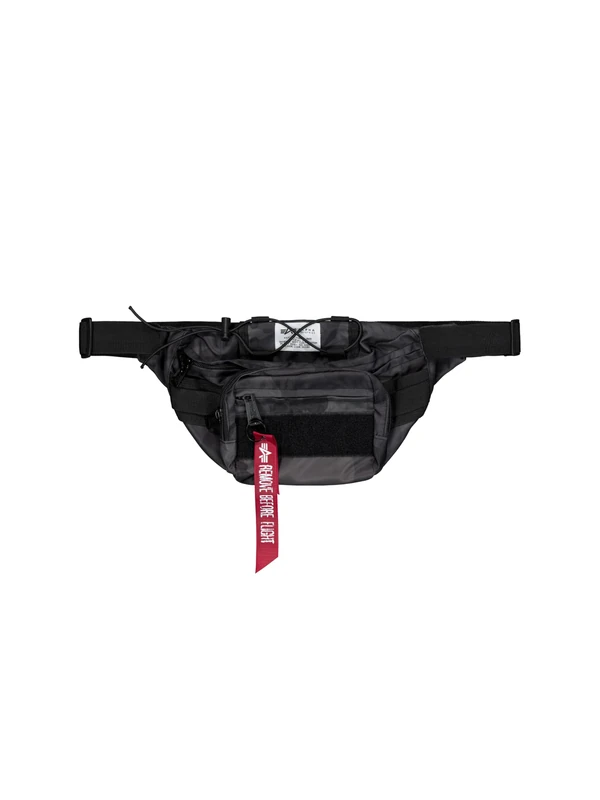 Alpha Industries Unisex Tactical Waist Bag Black Camo One Size