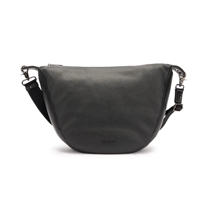 Mandarina Duck Women Mellow Leather Hobo, Black, Taglia Unica