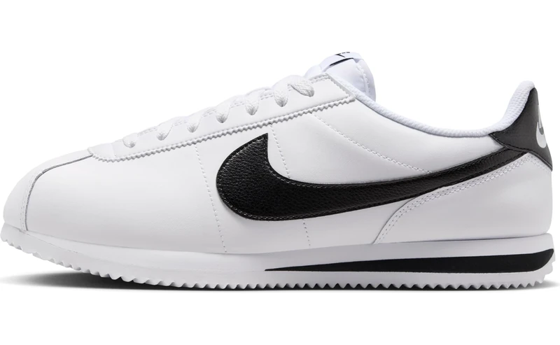 Nike Men's Cortez Shoes, White/Black, 6.5