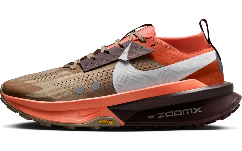 NIKE HQ3768 Zegama Trail 2 Men Khaki/White-Hyper Crimson-Burgundy Crush UK 12