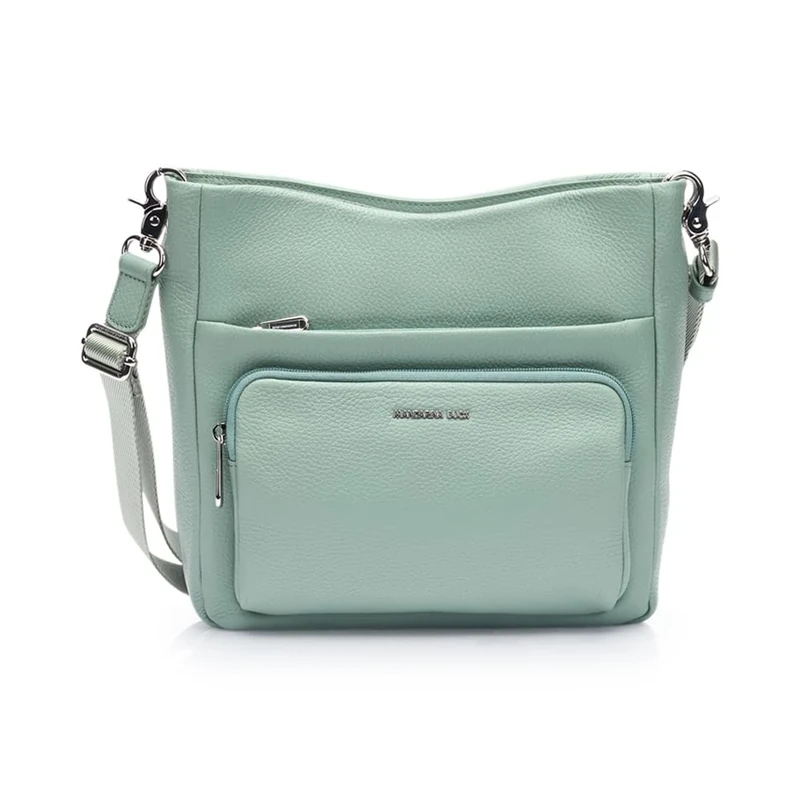 Mandarina Duck Women Mellow Leather Crossover, Iceberg Green, Taglia Unica