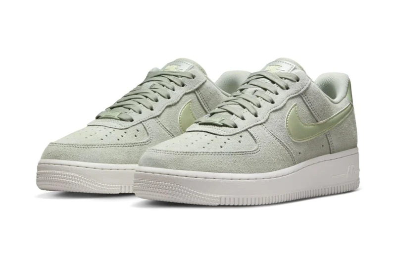 Nike HJ4401-300 WMNS AIR Force 1 '07 SE Women Jade Horizon/Olive Aura-Summit White UK 3