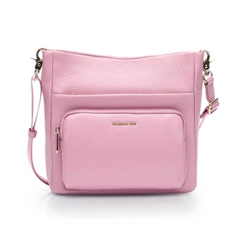 Mandarina Duck Women Mellow Leather Crossover, Lilac Rose, Taglia Unica