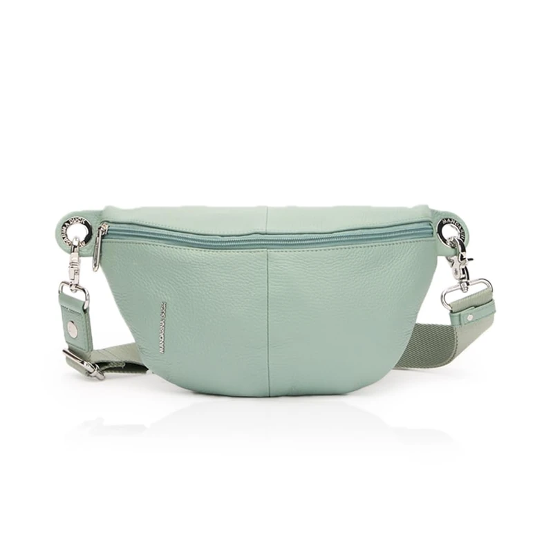 Mandarina Duck Mellow Leather Bum Bag, Women's, Iceberg Green, Taglia Unica